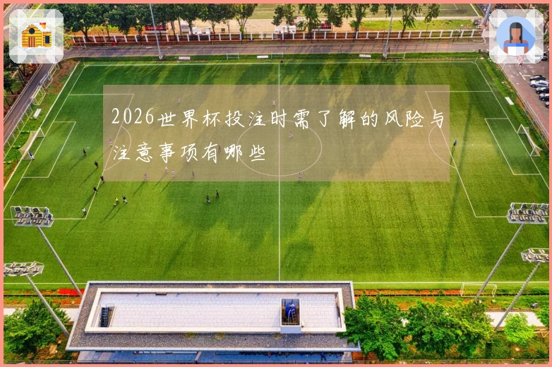 2026世界杯投注时需了解的风险与注意事项有哪些